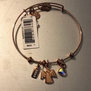 Alex and Ani Tree Topper Angel Trio Charm Whimsical Charm Bracelet
